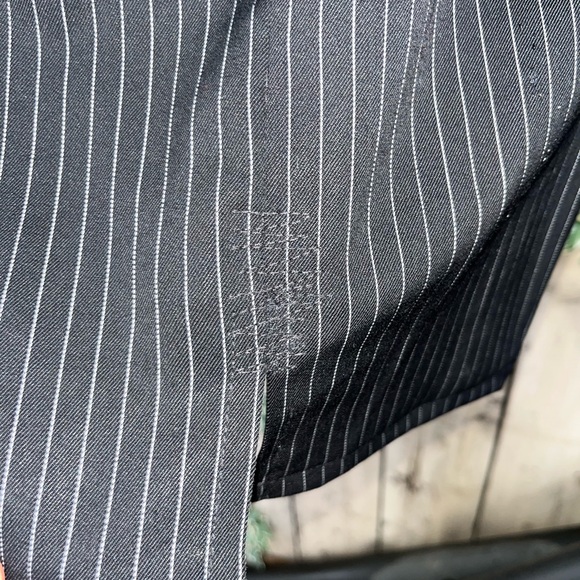 Black  XS Pinstripe Women's Skirt - Picture 6 of 9